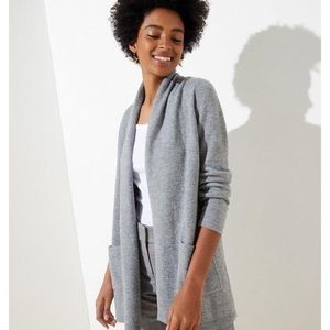 Loft shawl collar pocket cardigan